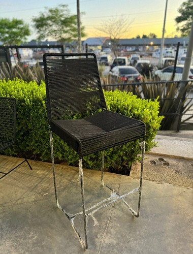 Banqueta Tulum Desayunador × 2 Tejido Premium Laccato