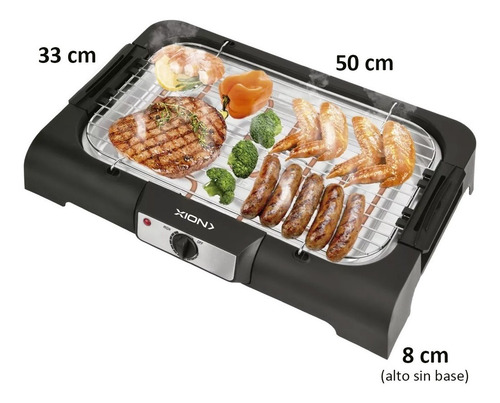 Barbacoa Electrica Xion Pies Ajuste Temperatura Bbqe20 Dimm