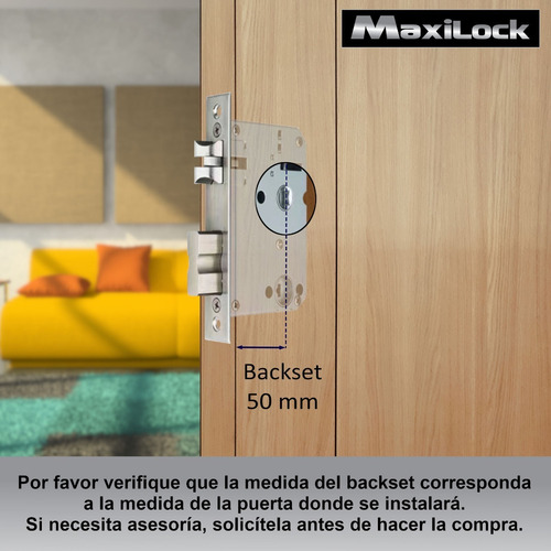Imagen 5 de 8 de Cerradura Inteligente Maxilock Mxe 20811 - Backset 50