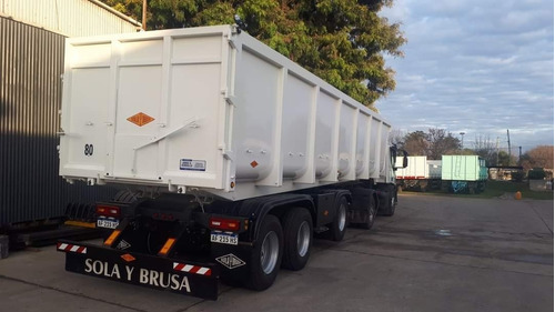Semirremolque Batea Sola Y Brusa Okm, Vuelco Trasero