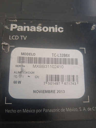 Tarjetas Tv Panasonic Tcon (Usado)