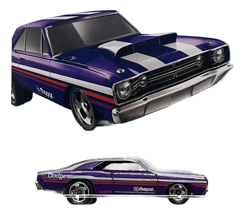 Hot Wheels 68 Dodge Dart 1:64 Coleccionable 2024 Violeta Oscuro