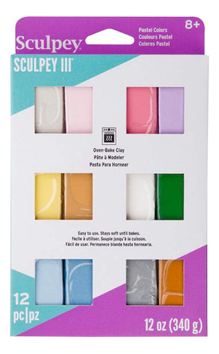 Sculpey Iii Pastel Multipack Horno Arcilla Para