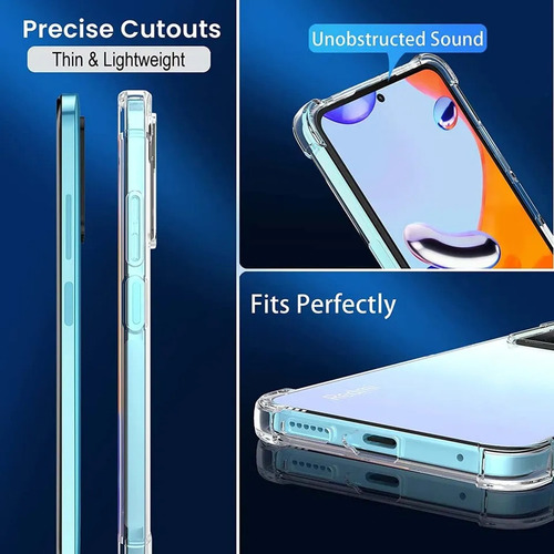Case Funda Airbag Para Xiaomi Redmi Note 11 Pro/ Transparent