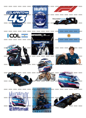 Imprimible Digital Plancha Pdf A4 Franco Colapinto