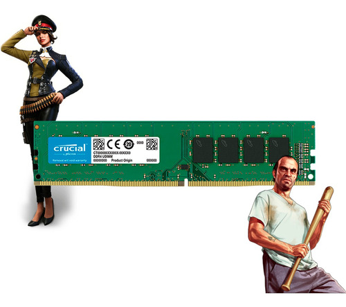 Kit Memória Ram Crucial 4x8gb Ddr4 2666mhz Pc Computador