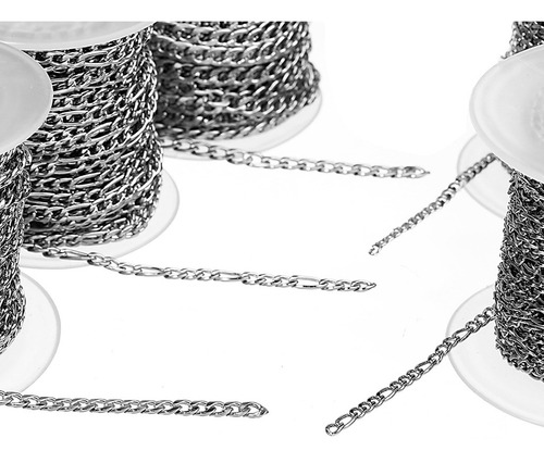 1 Rollo De Cadena De Bordillo De Acero Inoxidable 10 Yardas