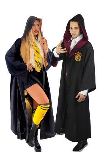 Disfraz Harry Potter Para Mujer Y Hombre Incluye Túnica, Bufanda Y Corbata