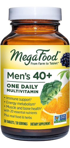 Megafood | Men's 40+ One Daily Multivitamin | 30 Tablets