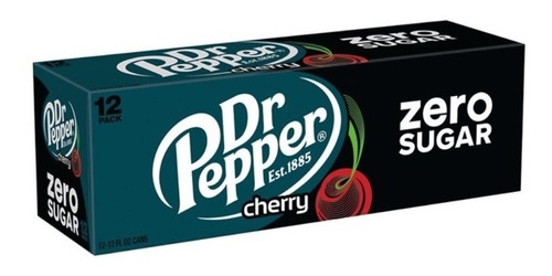 Refresco Dr Pepper Cherry Zero Azúcar 12 Pack Lata 355ml