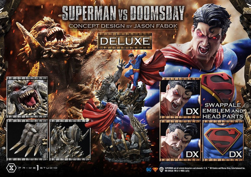 Estatua Prime 1 Studio Dc: Superman Vs Doomsday