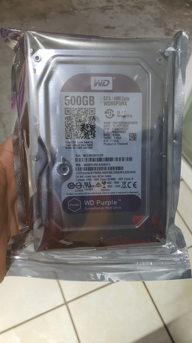 Disco Duro Wd Purple 500gb - Western Digital Wd5000purx Violeta Oscuro (Usado)