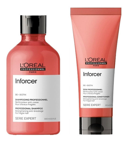 Pack Loreal Fortificante Inforcer Shampoo 300ml Y Acond200ml