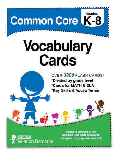 Common Core Vocabulary Cards, De Frinkle, Andrew. Editorial Createspace, Tapa Blanda En Inglés