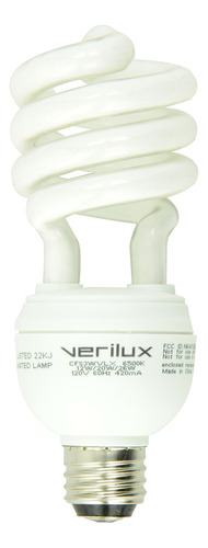 Verilux 3 Via Natural Espectro Espiral Compacto Fluorescente