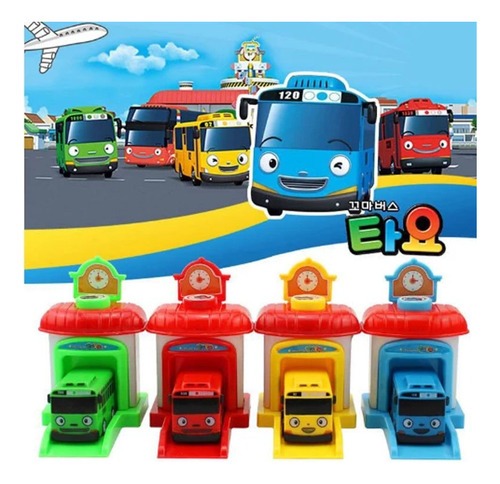 4 Piezas Del Juego De Juguetes The Little Bus