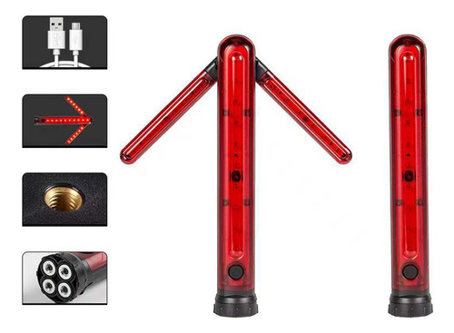 Traffic Stick, Bastones Led De Seguridad Vial, Señal De Emer