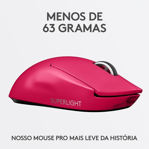 Logitech G Pro X Superlight, mouse sem fio para jogos de 25k Dpi