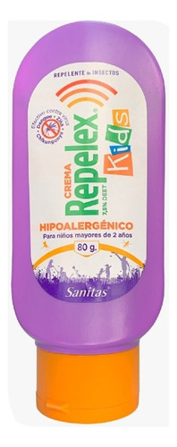 Repelex Kids Crema 2 Hrs Protección 7,5% Deet 80gr 