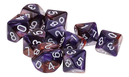 Rpg Jogos De Mesa 16mm Café Roxo