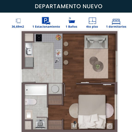Arriendo Depto 1d-1b Lomas De Reloncaví (9474)