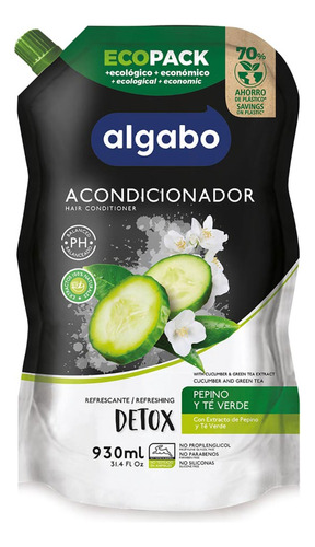 Acondicionador Suavidad Coco Y Leche Algabo 930 Dp Pack X 7
