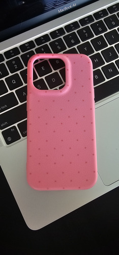Funda Silicona Flexible Lunares Soft Tpu Para Iphone Rosa Iphone 15 Pro