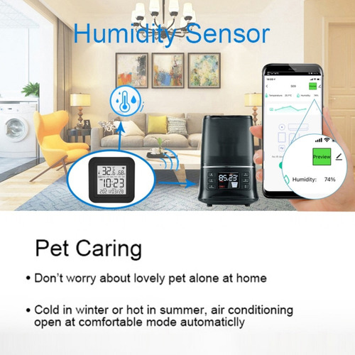 S09a Tuya Wifi 3 En 1 Control Remoto Infrarrojo Temperatura