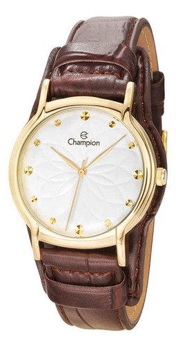 Relógio Champion Feminino Dourado Cn20364b