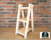 Comprar Escalera Exhibidor De Madera Plegable De Pino - Alfernova-