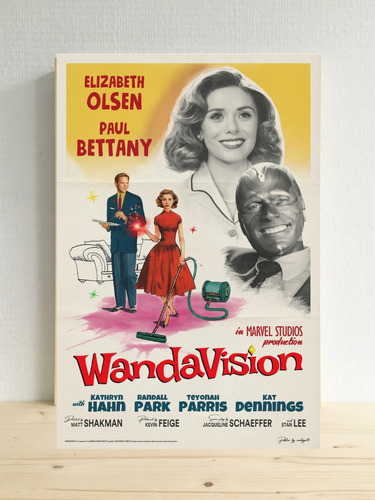 Cuadro Wanda Vision Marvel Serie Poster Regalo 20x30