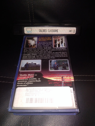 Película Vhs Dolores Claiborne, Eclipse Total (Usado)