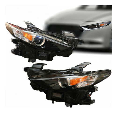 Lh+rh Headlamps For 2019 20 Mazda 3 Full Led Headlights Ttb