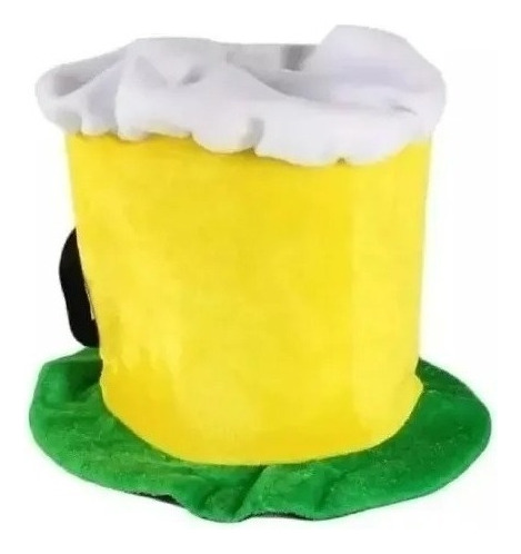Chapéu Cartola Alta Caneca Chopp Brasil Copa Do Mundo Cor Amarelo