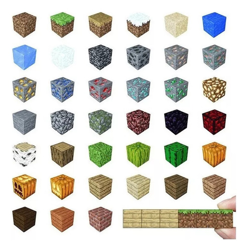 Bloques De Construcción Magnéticos De Juguete De Minecraft