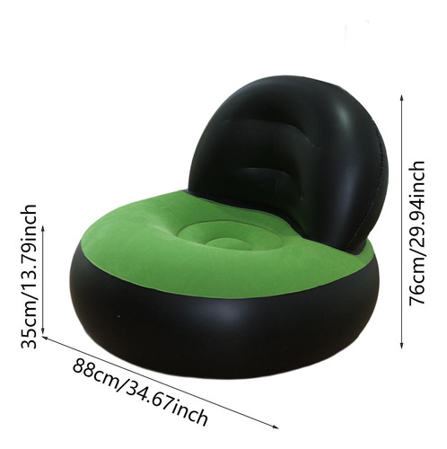 Sofá Inflable Con Respaldo, Silla Inflable Individual