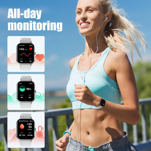 Monitor De Salud De Reloj Bluetooth Multifunción Con Pulsera Inteligente