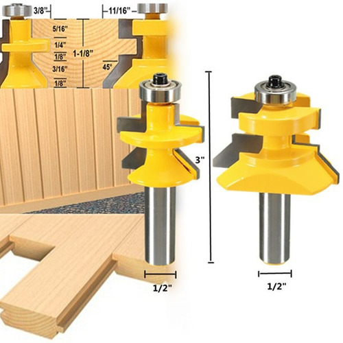 Fresa Ensamble Para Hacer Encastre Machimbre