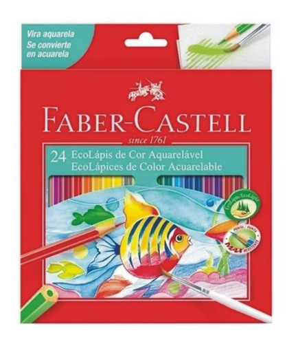 Lapices De Colores Acuarelables X24 Faber Castell + Regalos