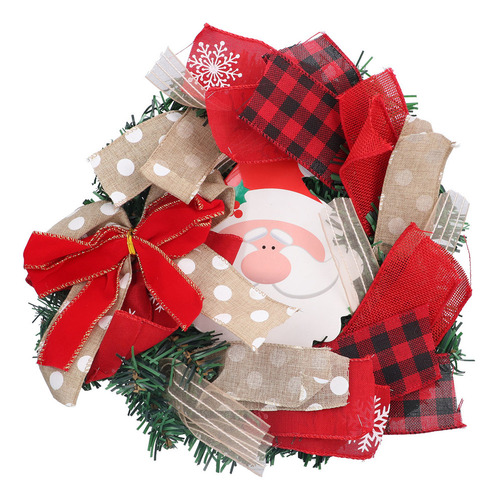 Decoração De Parede De Grinalda De Natal Com Cabeça De Papai
