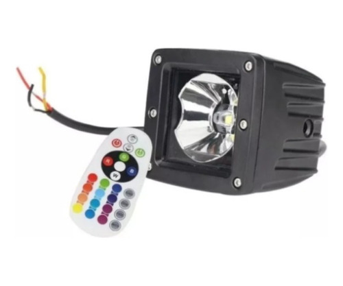 Foco Neblinero Rgb Led Multicolor 15w 12v/24v Con Control