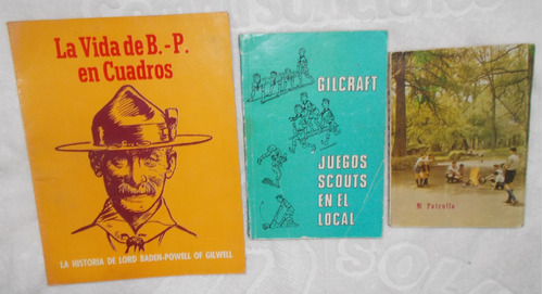 3 Libros, Powell, Mi Patrulla, Juegos Scouts, Boy Scouts