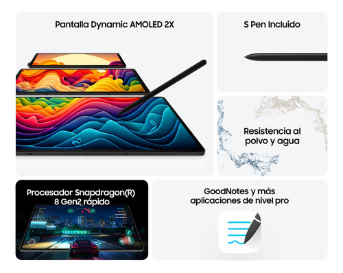 Tableta Galaxy Tab S9 12gb 256gb Beige Incluye Teclado/lapiz