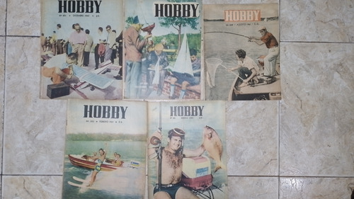 Lote De 5 Antiguas Revistas *** Hobby *** Del Año 1961