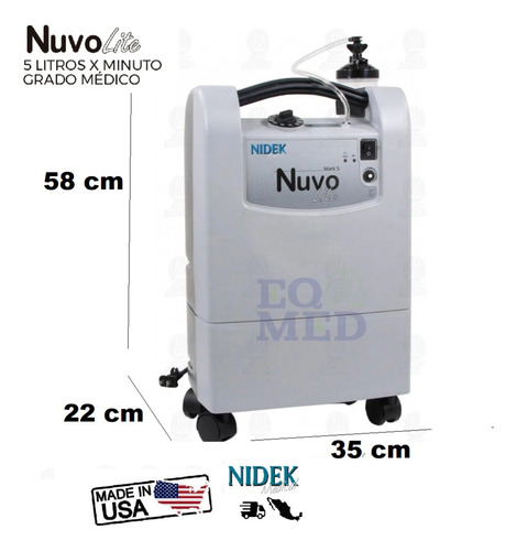 Concentrador De Oxígeno Nidek R-c520ndk 5l 5l/min 15kg