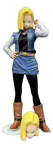Figura De Androide Numero 18 Lazuli (2 Cabezas) Dragon Ball
