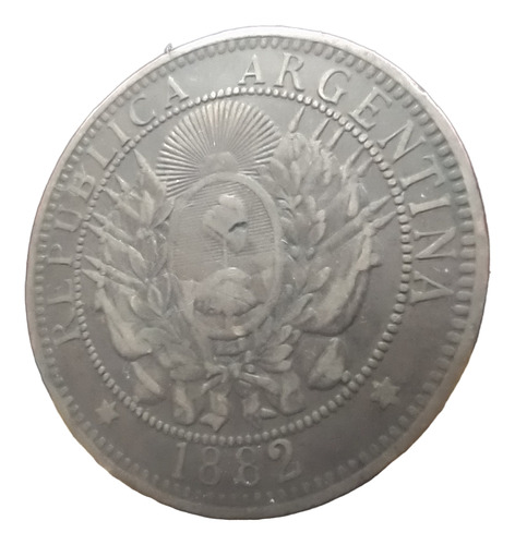 2 Centavos De Patacón Argentina 1882 2 Normal Cj# 24.1