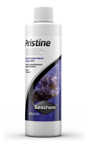 Eliminador de materia orgánica Pristine Seachem Aquarium, 250 ml