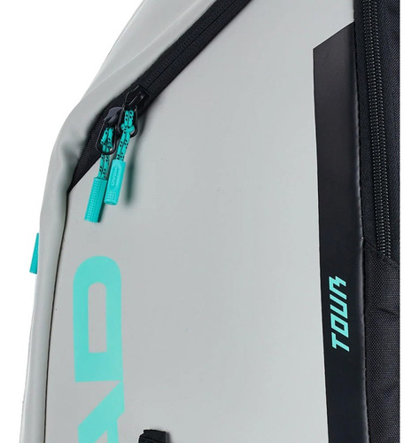 Mochila Head Raqueta Head Tour de color negro 2024 a gris