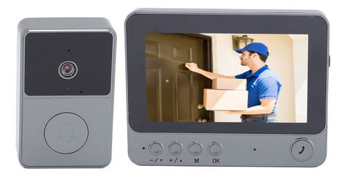 Sistema De Timbre Con Vídeo Inalámbrico Intercom 2.4 G Duplex